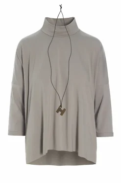 BLUSE M/HALSKETTE
