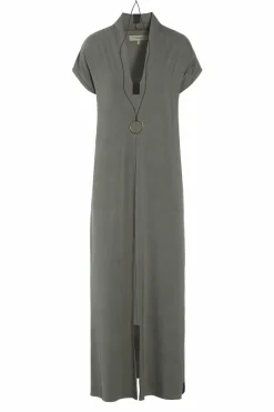 LANGE KLEID V-AUSSCHNITT