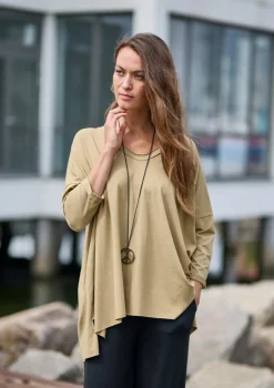 OVERSIZED BLUSE V-AUSSCHNITT