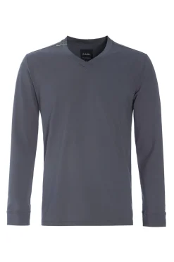 T-SHIRT V-AUSSCHNITT LANGARM
