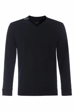 T-SHIRT V-AUSSCHNITT LANGARM